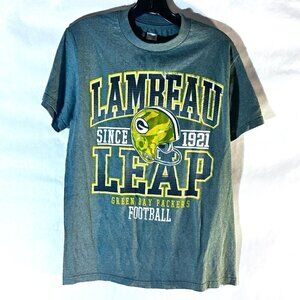 Vintage NFC NFL Team Green Bay Packers Football Green Short Sleeve T Shirt Tee